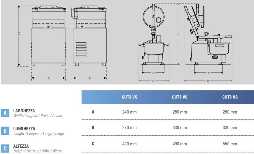 Swedlinghaus CUT8 VS Cutter lt. 8 - inox
