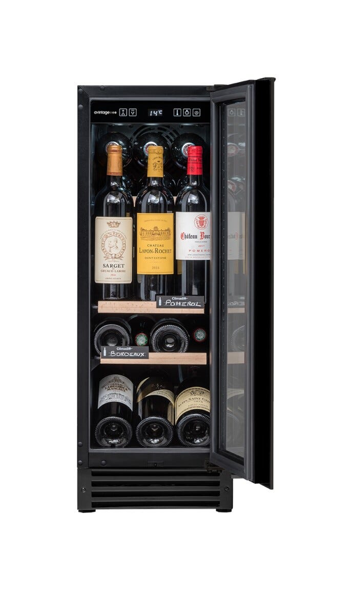 Avintage AVU23TB1 Cantina vino incasso cm. 30 - 22 bottiglie - nero