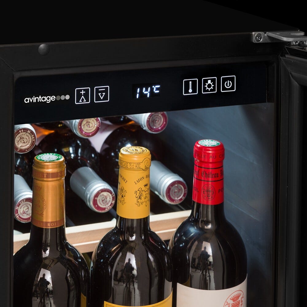 Avintage AVU23TB1 Cantina vino incasso cm. 30 - 22 bottiglie - nero