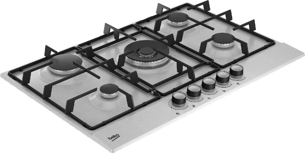 Beko HIAW75224SXE PractiClean Piano cottura a gas cm. 75 - inox