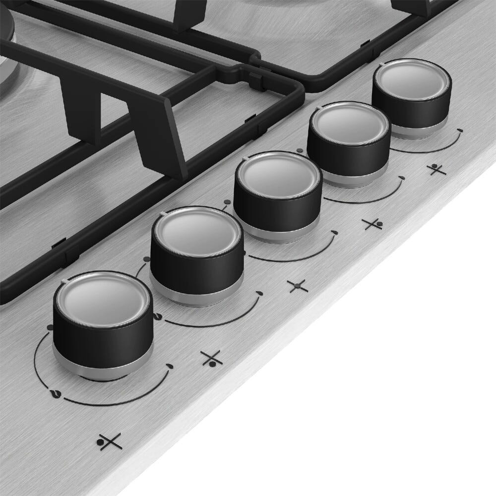 Beko HIAW75224SXE PractiClean Piano cottura a gas cm. 75 - inox