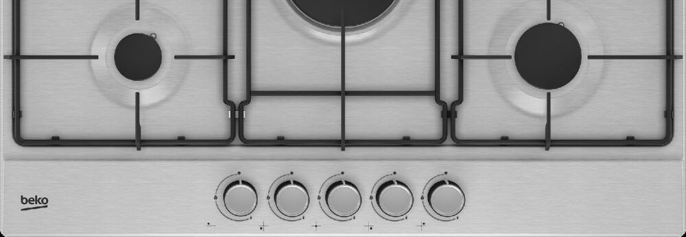 Beko HIAW75224SXE PractiClean Piano cottura a gas cm. 75 - inox
