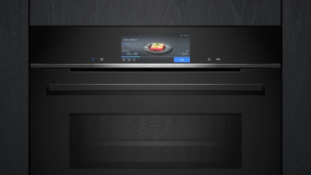 Siemens HM778GMB1 iQ700 Forno combinato microonde ad incasso cm. 60 - nero