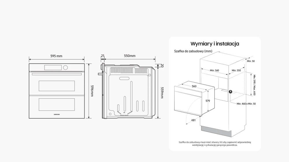 Samsung NV7B5785KAK Forno a vapore catalitico cm. 60 - nero