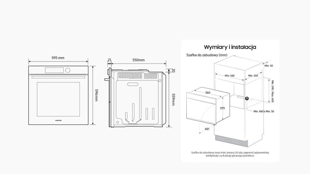 Samsung NV7B6665IAA Forno a vapore catalitico cm. 60 - beige