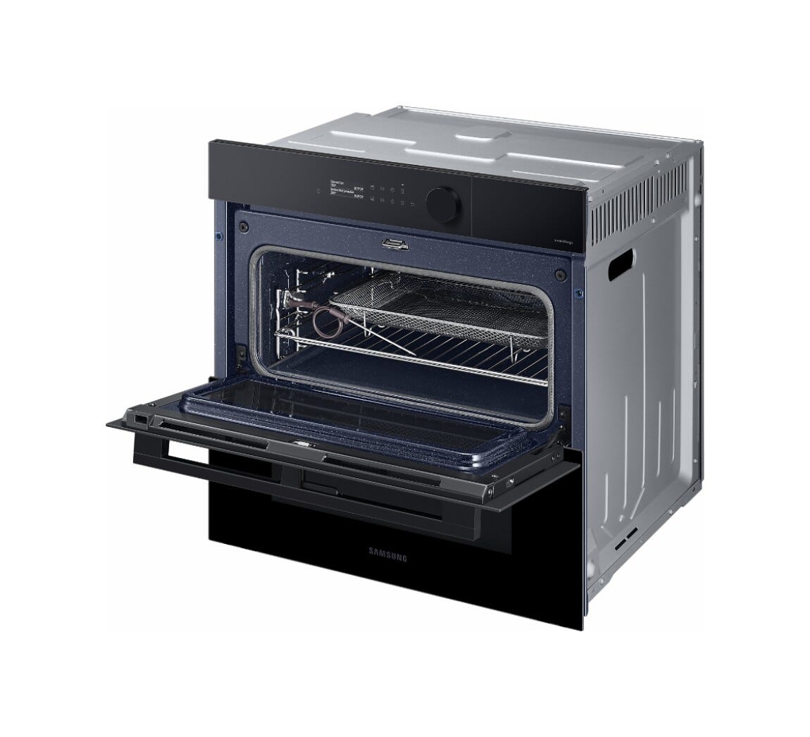 Samsung NV7B5770WBK Serie 5 Forno a vapore Dual Cook Flex, 40 funzioni, pirolitico, Air Fry, classe A+, 76 litri
