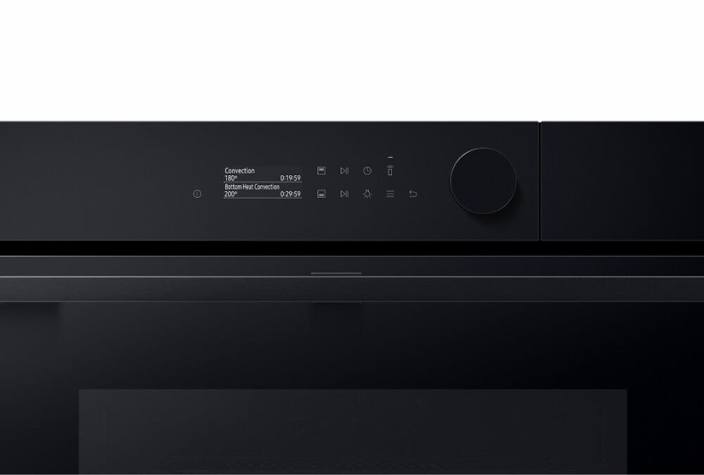 Samsung NV7B5770WBK Serie 5 Forno a vapore Dual Cook Flex, 40 funzioni, pirolitico, Air Fry, classe A+, 76 litri