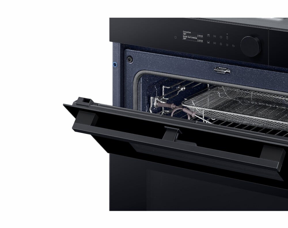 Samsung NV7B5770WBK Serie 5 Forno a vapore Dual Cook Flex, 40 funzioni, pirolitico, Air Fry, classe A+, 76 litri