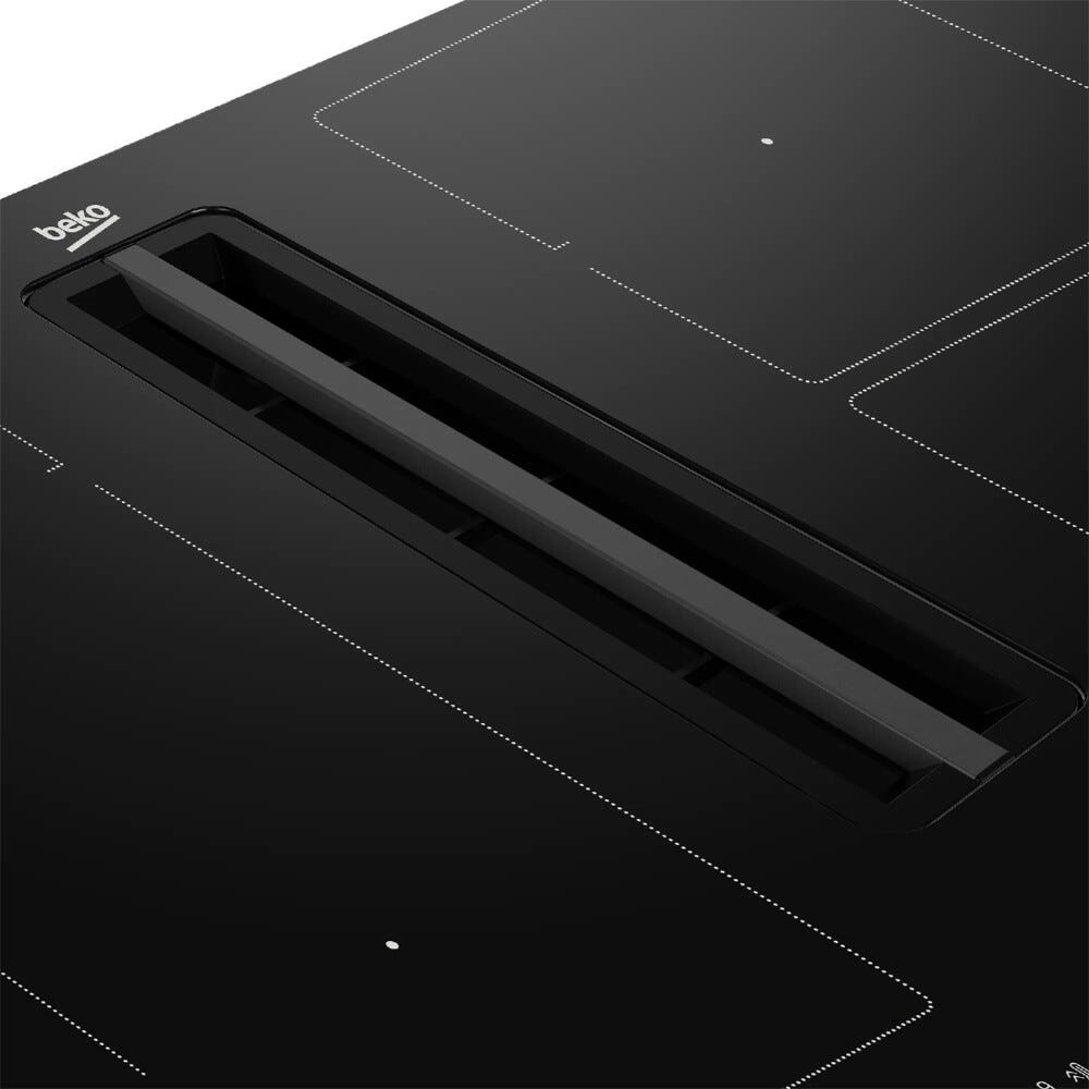 Beko HIXI84700UF Piano cottura induzione cm. 82 con cappa integrata - vetroceramica nero