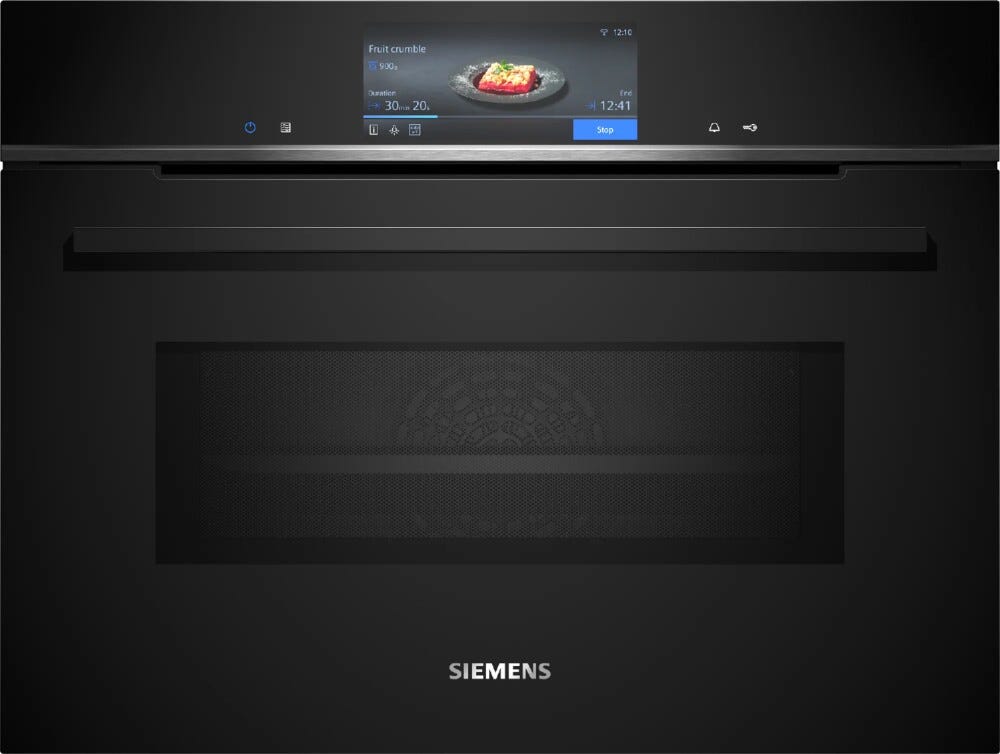 Siemens CM778GNB1B iQ700 Forno combinato a microonde pirolitico cm. 60 h 45 - nero