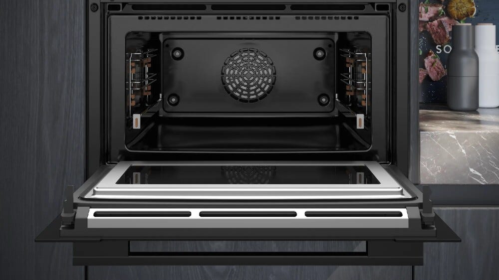 Siemens CM778GNB1B iQ700 Forno combinato a microonde pirolitico cm. 60 h 45 - nero