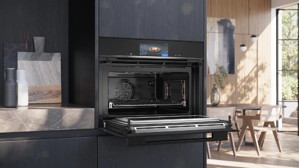 Siemens CM778GNB1B iQ700 Forno combinato a microonde pirolitico cm. 60 h 45 - nero