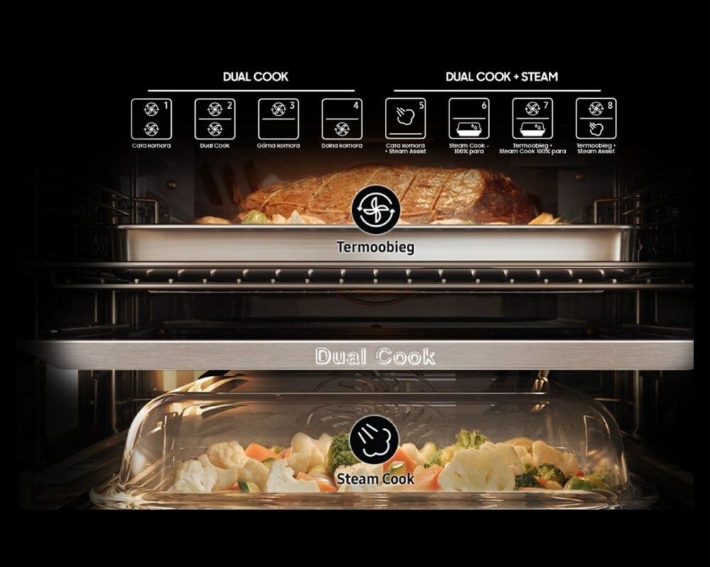 Samsung NV7B5685BAK Forno elettrico cm. 60 - nero