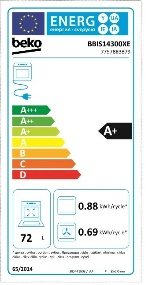 Beko BBIS14300XE b300 Forno elettrico cm. 60 - inox