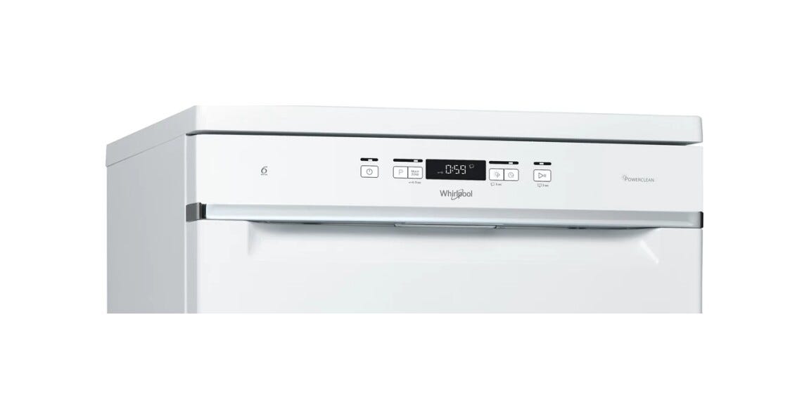 Whirlpool WFC3C33PF Lavastoviglie a libera installazione cm. 60 - 14 coperti - bianco
