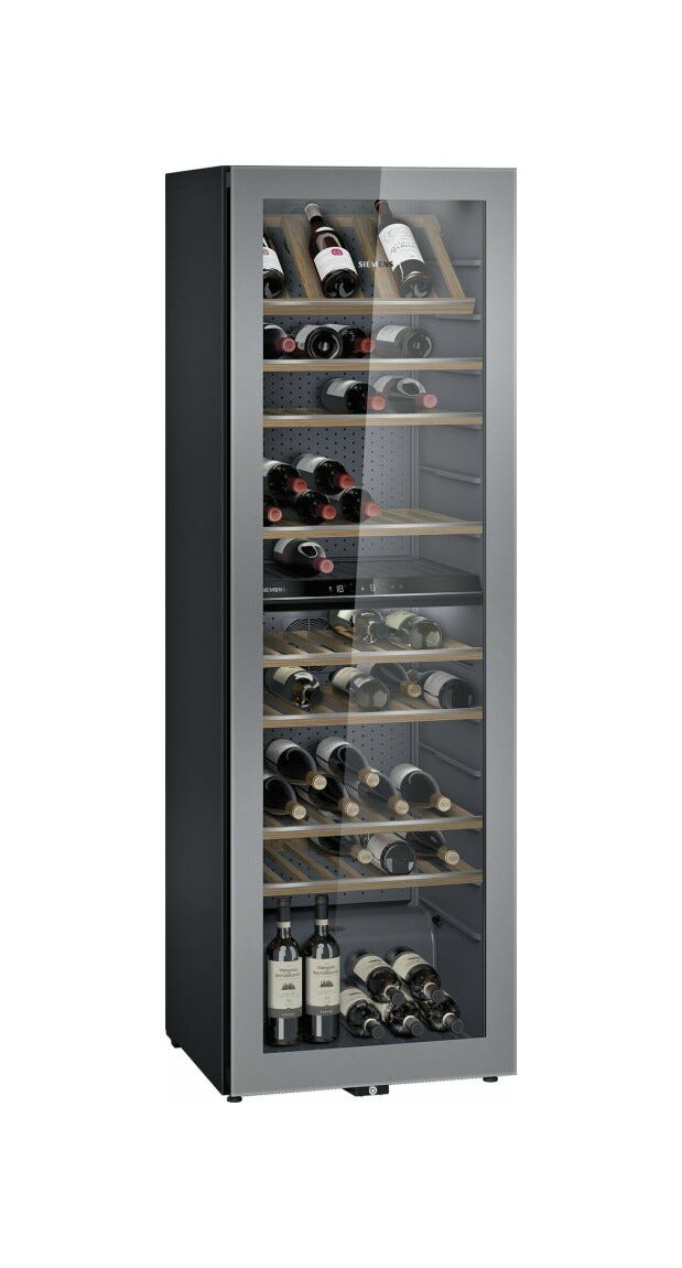 Siemens KW36KATGA iQ500 Cantina vini a libera installazione cm. 60 - 199 bottiglie - inox