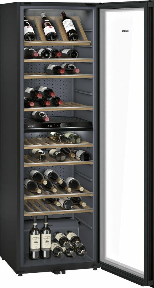 Siemens KW36KATGA iQ500 Cantina vini a libera installazione cm. 60 - 199 bottiglie - inox