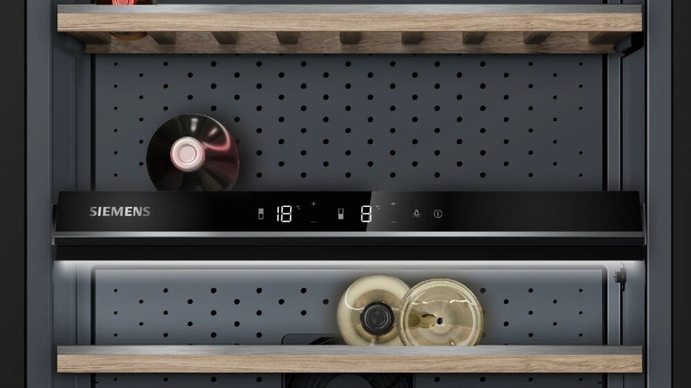 Siemens KW36KATGA iQ500 Cantina vini a libera installazione cm. 60 - 199 bottiglie - inox