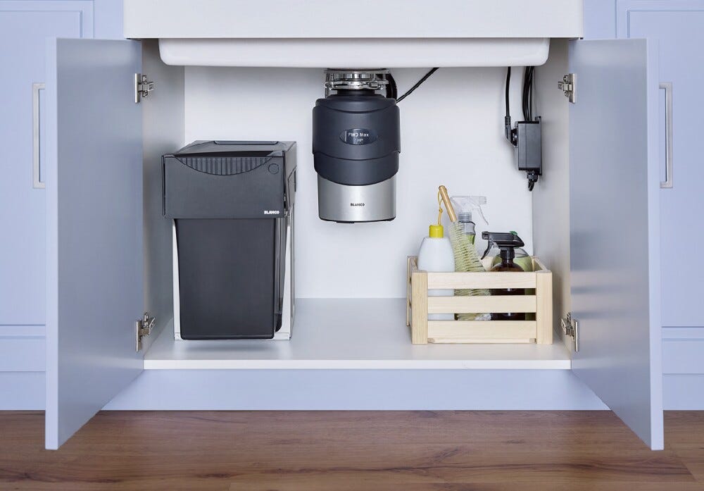 Blanco FWD Max Dissipatore per rifiuti alimentari, 1 hp, acciaio inox
