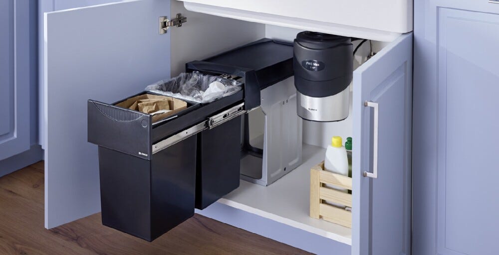 Blanco FWD Max Dissipatore per rifiuti alimentari, 1 hp, acciaio inox