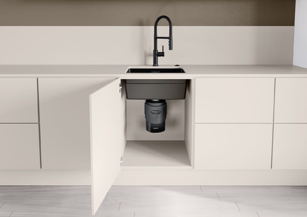 Blanco FWD Medium Dissipatore per rifiuti alimentari, 3/4 hp, acciaio inox