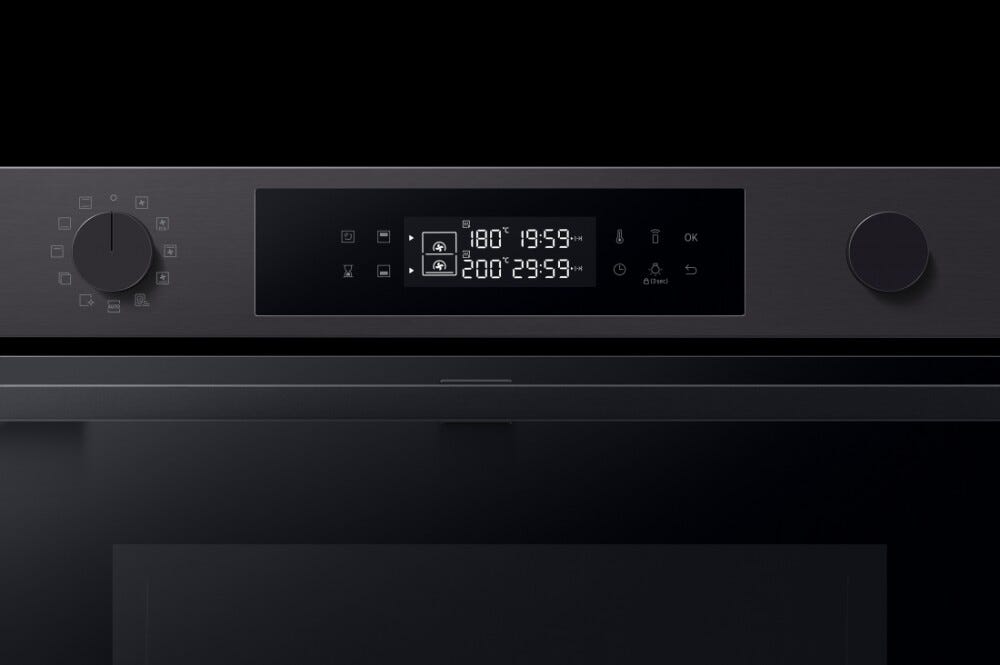 Samsung NV7B4540VBB/U5 Serie 4 Doppio forno elettrico cm. 60 - inox nero