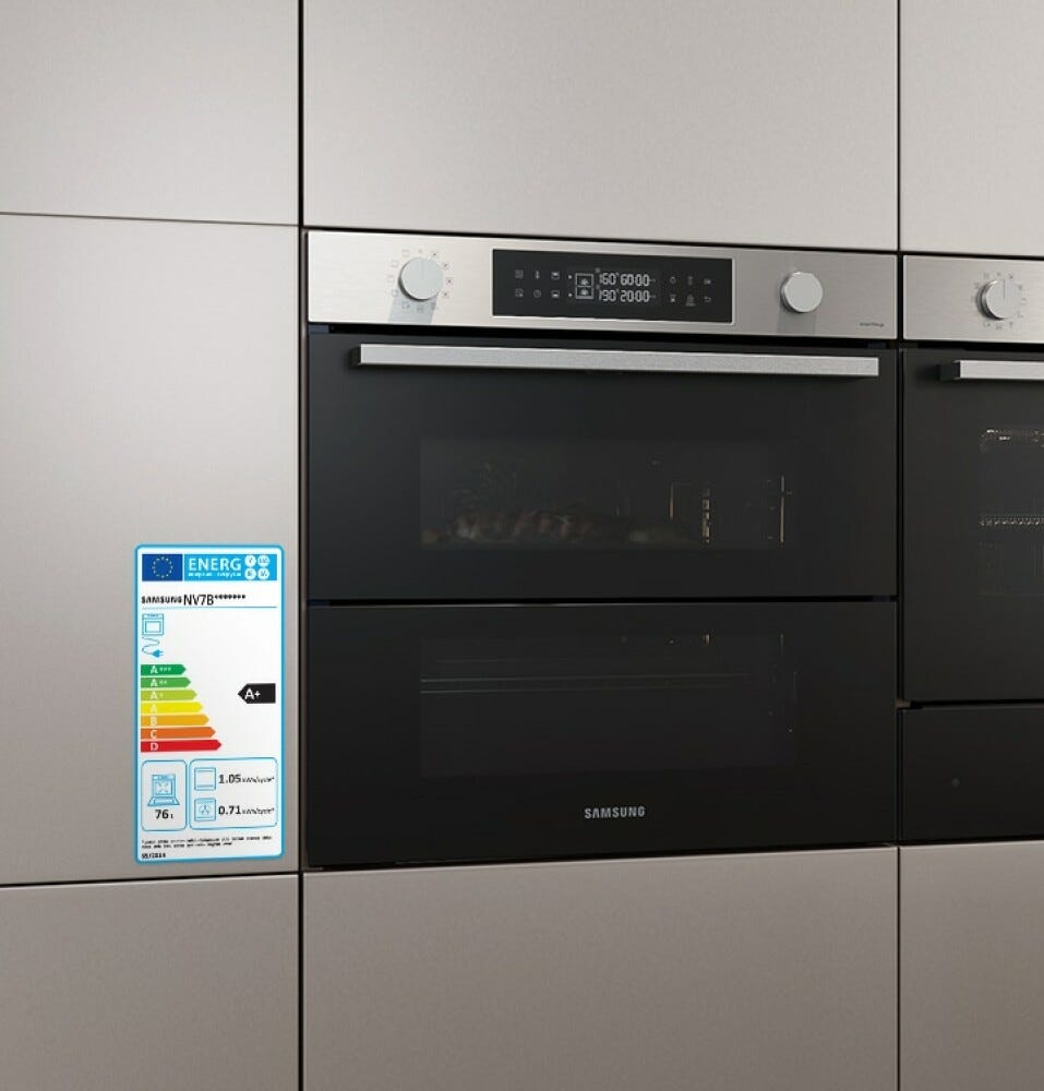 Samsung NV7B4340UBS Serie 4 Doppio forno elettrico cm. 60 - inox