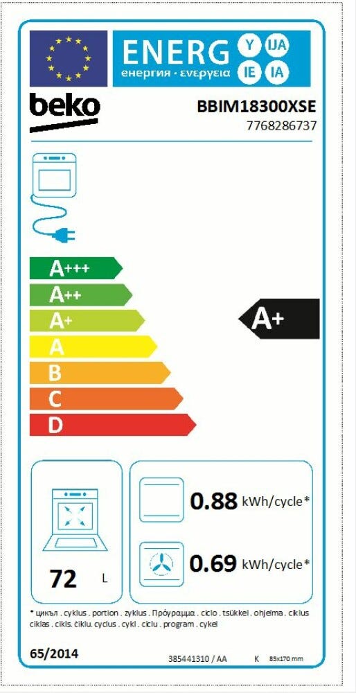 Beko BBIM18300XSE Beyond b300 Forno elettrico multifunzione cm. 60 - inox