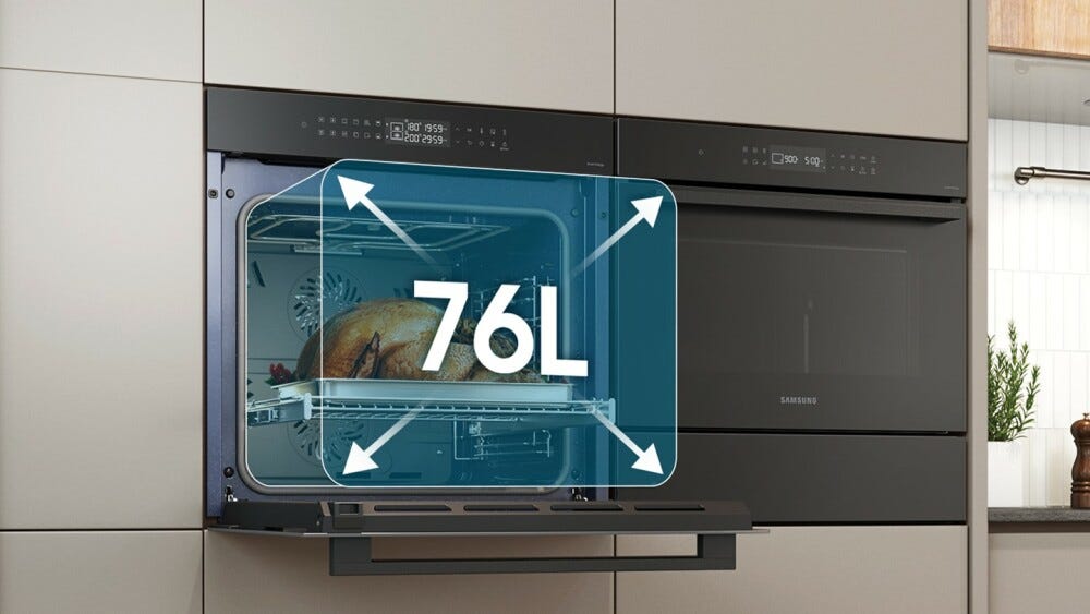 Samsung NV7B4240VAK Serie 4 Forno combinato a vapore cm. 60 - nero