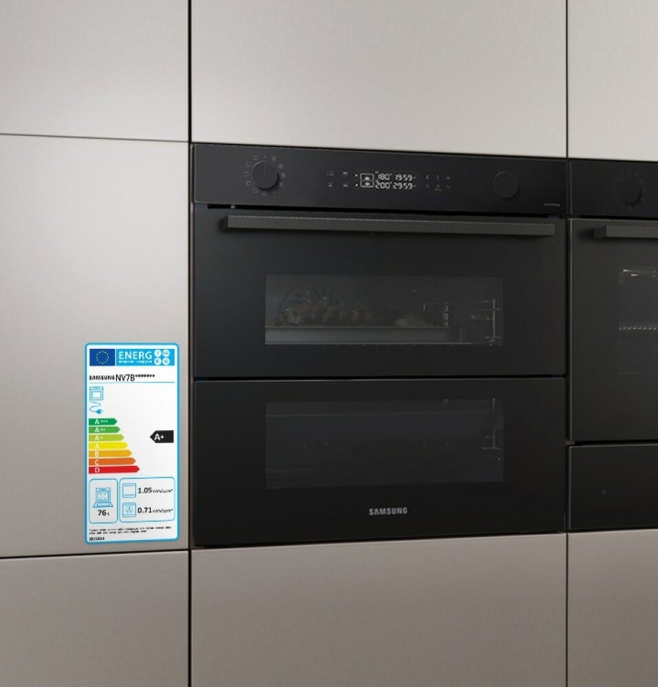 Samsung NV7B45251AK Doppio forno elettrico cm. 60 - nero
