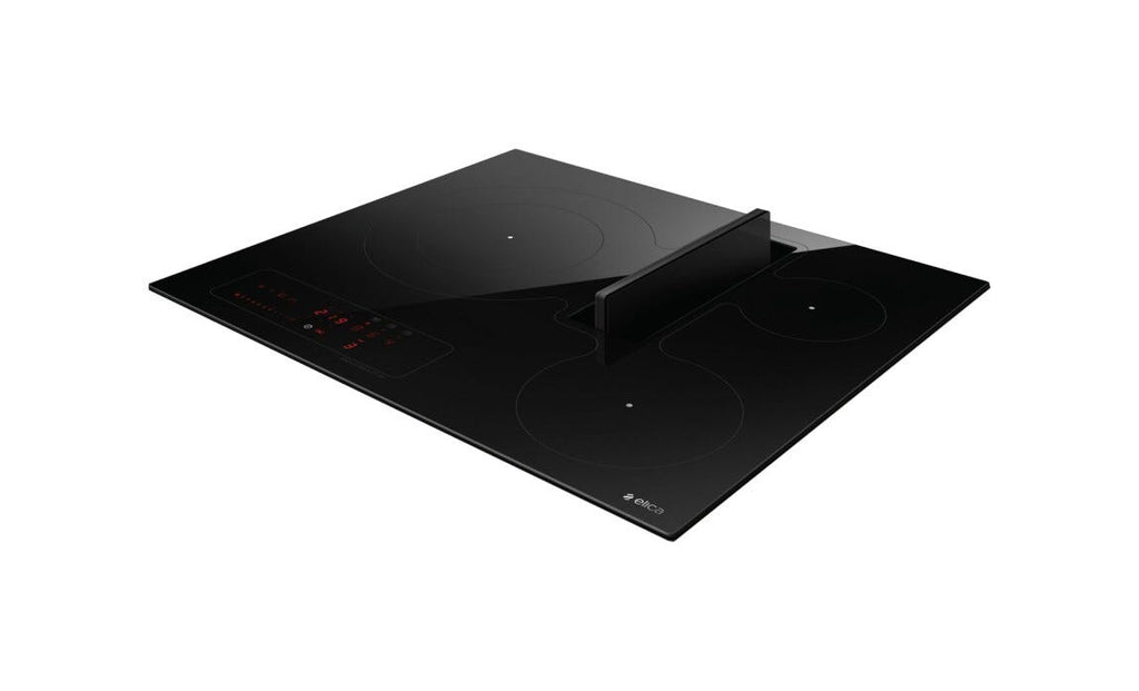 Elica NIKOLATESLA FIT 3Z BL/A/60 Piano cottura induzione cm. 60, cappa integrata, vetro nero