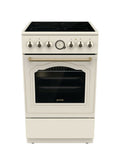 Gorenje GECS6B70CLI Cucina da accosto cm. 60 - 4 zone elettriche + 1 forno elettrico - beige