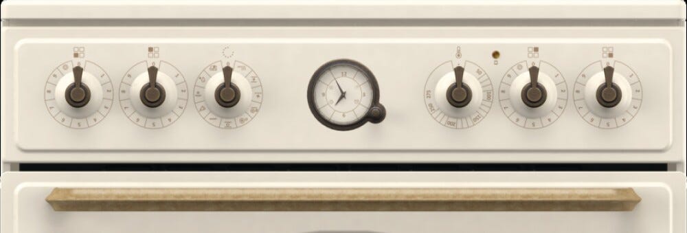Gorenje GECS6B70CLI Cucina da accosto cm. 60 - 4 zone elettriche + 1 forno elettrico - beige