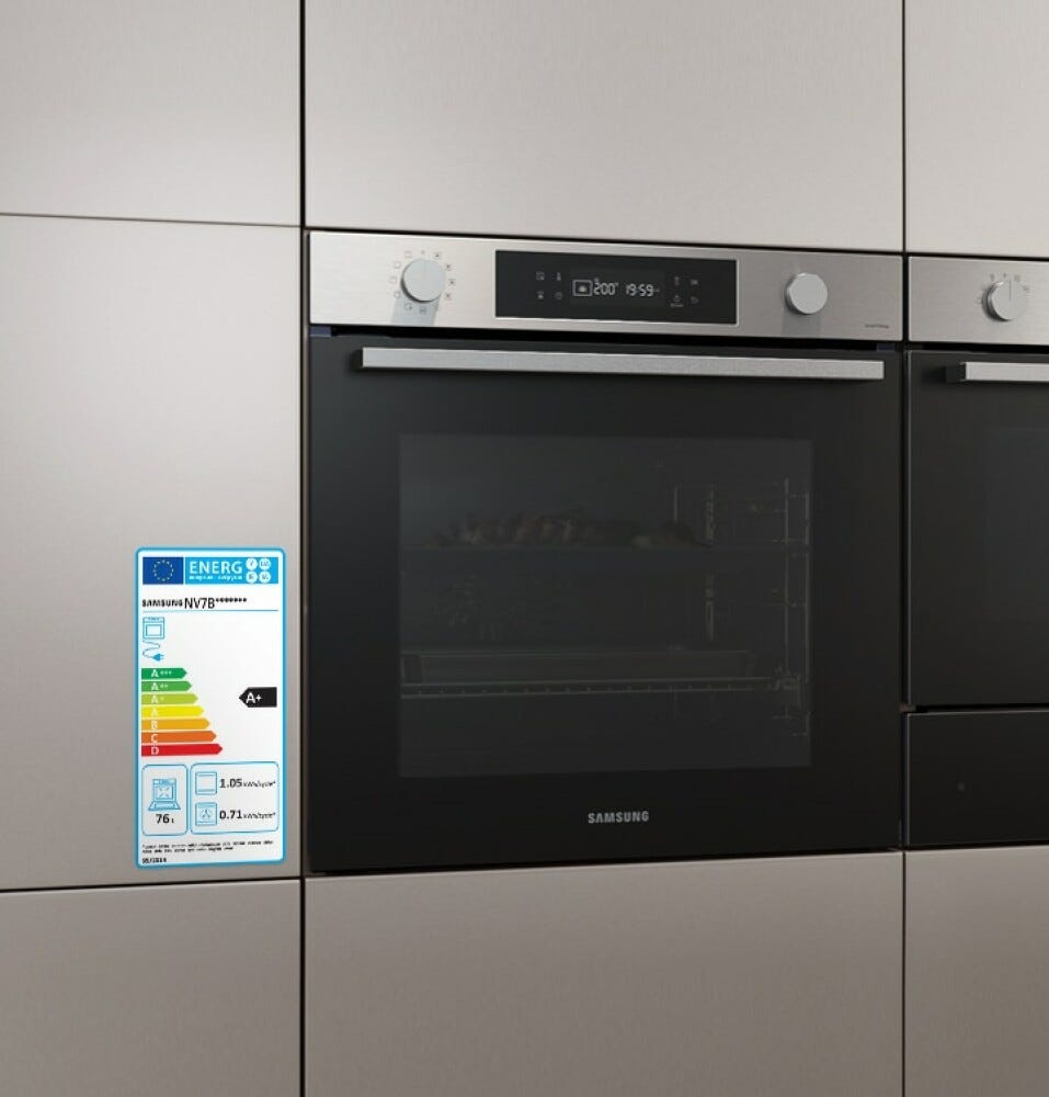 Samsung NV7B4040VBS/U5 Forno combinato a vapore cm. 60 - inox