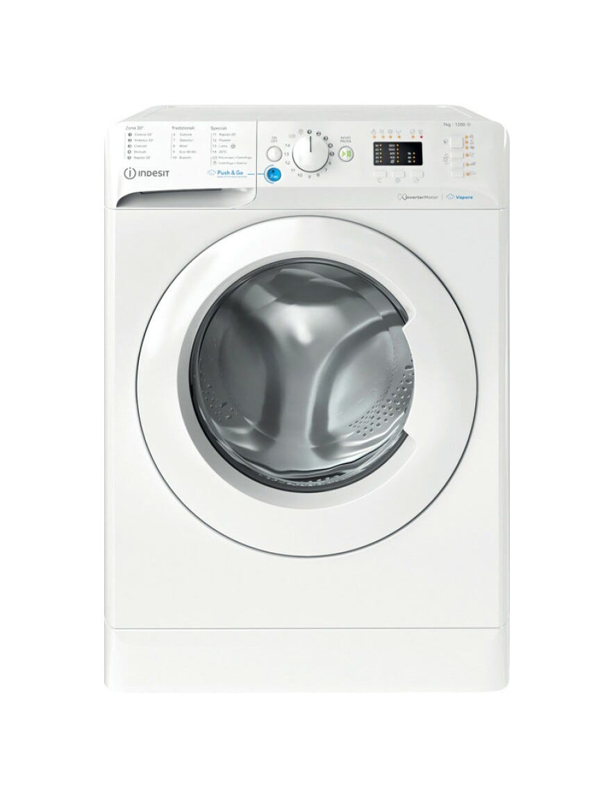 Indesit BWSA 7125X WV IT Lavatrice slim cm. 60 - profondità cm. 44 - capacità 7 kg - bianco