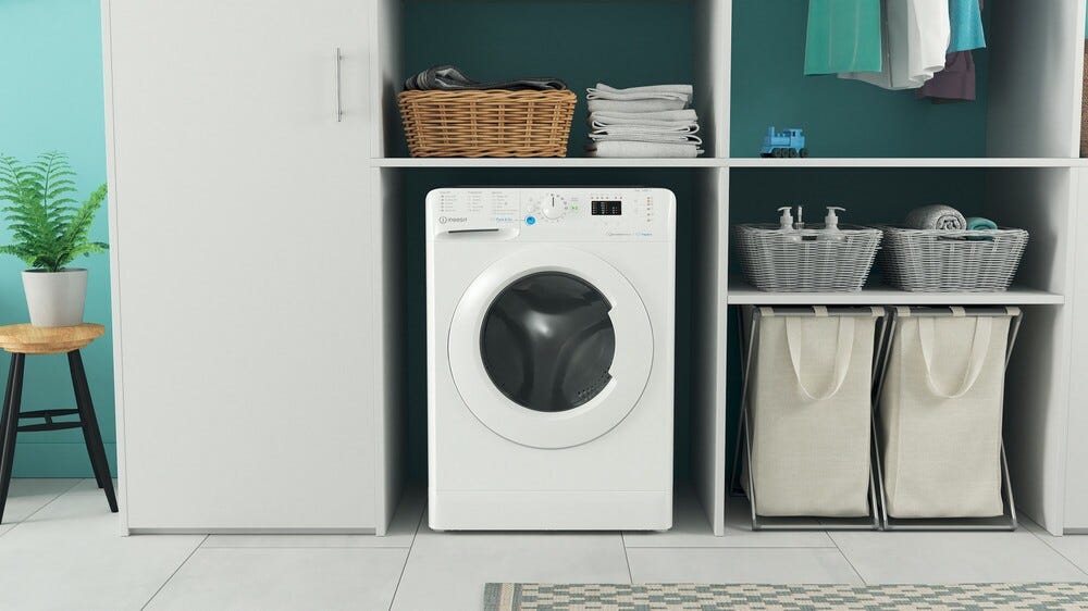 Indesit BWSA 7125X WV IT Lavatrice slim cm. 60 - profondità cm. 44 - capacità 7 kg - bianco