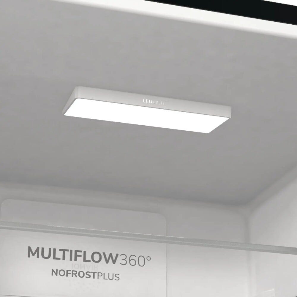Gorenje NRK6192ABK4 Frigorifero con congelatore a libera installazione cm. 60 h 185 - lt. 300 - nero