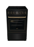 Gorenje GECS5B70CLB Cucina da accosto cm. 50 - 4 zone elettriche + 1 forno elettrico - nero
