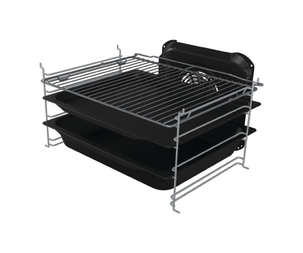 Gorenje GECS5B70CLB Cucina da accosto cm. 50 - 4 zone elettriche + 1 forno elettrico - nero