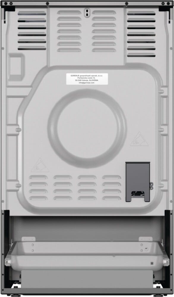 Gorenje GECS5B70CLB Cucina da accosto cm. 50 - 4 zone elettriche + 1 forno elettrico - nero