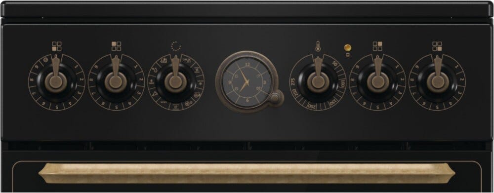 Gorenje GECS5B70CLB Cucina da accosto cm. 50 - 4 zone elettriche + 1 forno elettrico - nero