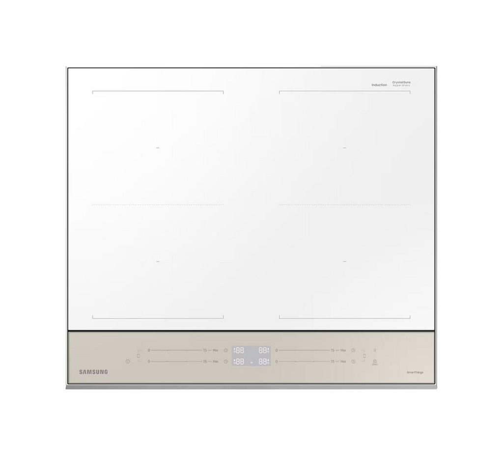 Samsung NZ64B5067YY Bespoke Slim Fit Piano cottura a induzione cm 59 - vetroceramica bianco / beige