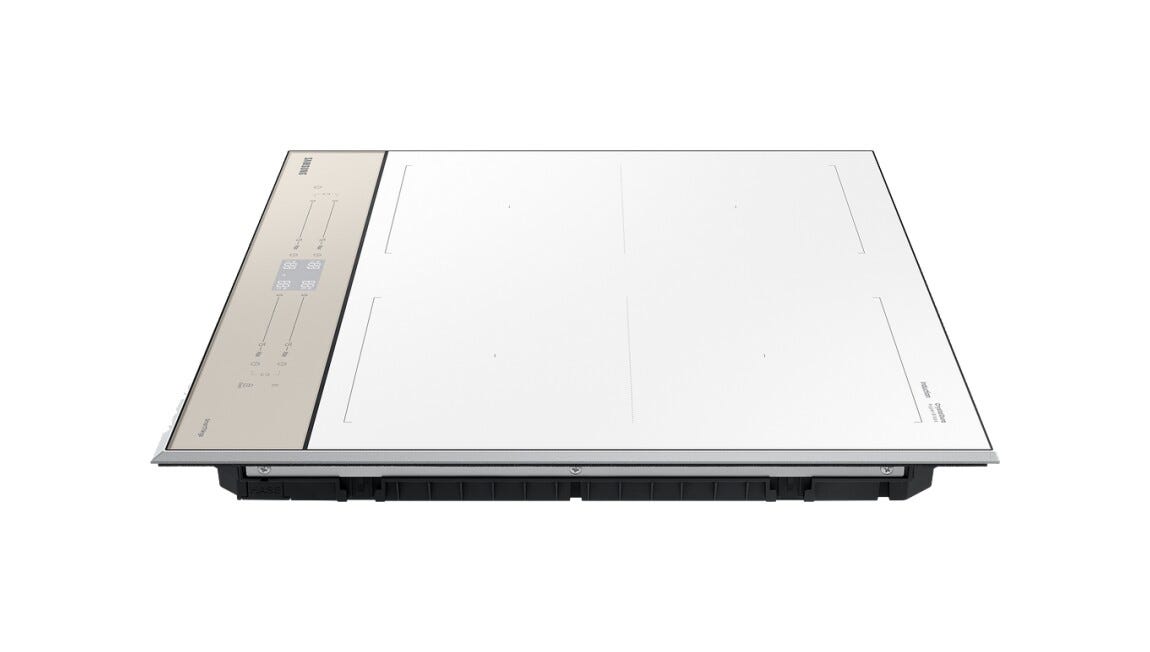 Samsung NZ64B5067YY Bespoke Slim Fit Piano cottura a induzione cm 59 - vetroceramica bianco / beige