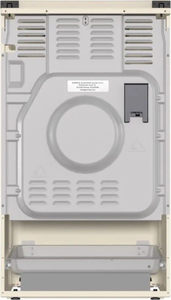 Gorenje GKS5B70CLI Cucina da accosto cm. 50 - 4 fuochi gas + 1 forno elettrico - beige