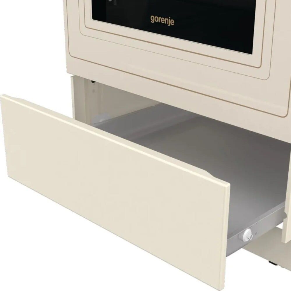 Gorenje GKS5B70CLI Cucina da accosto cm. 50 - 4 fuochi gas + 1 forno elettrico - beige