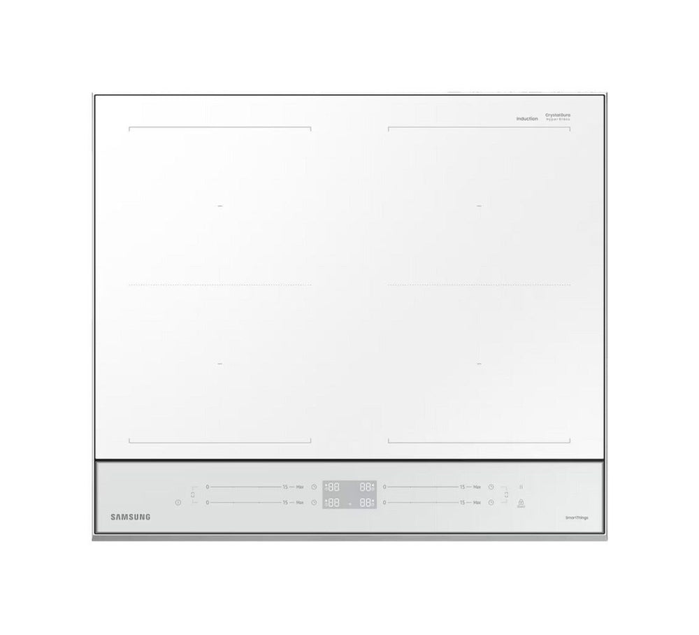 Samsung NZ64B5067YH Bespoke Slim Fit Piano cottura a induzione cm 59 - vetroceramica bianco / bianco