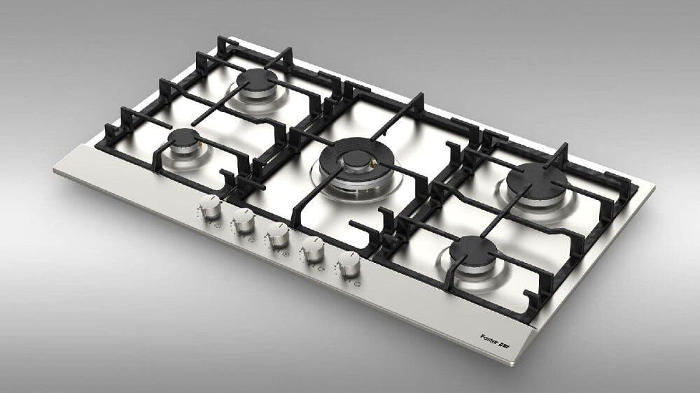 Foster Power Piano cottura a gas cm 86 - inox spazzolato
