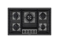 Foster 7682006 Milanello 5F Piano cottura a gas cm 80 - PVD gun metal