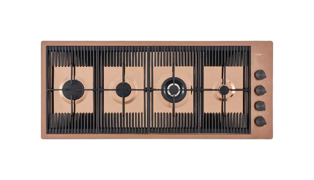 Foster 7681008 Milanello PVD Piano cottura a gas cm 111 - PVD copper