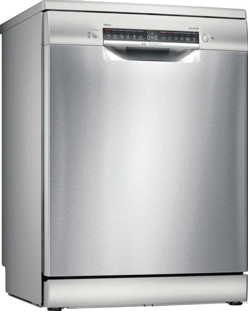 Bosch SMS4HMI02E SErie 4 Lavastoviglie a libera installazione cm. 60 - 14 coperti - inox